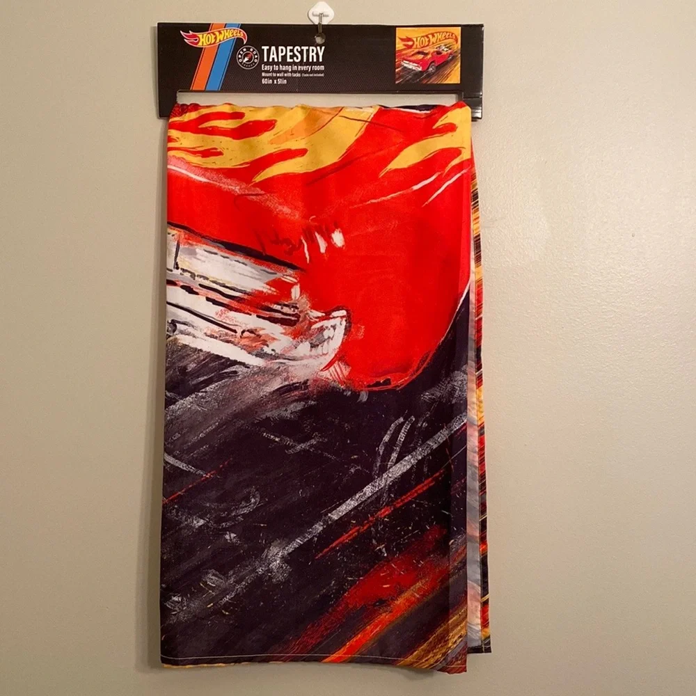 Hot Wheels Tapestry Wall Decor